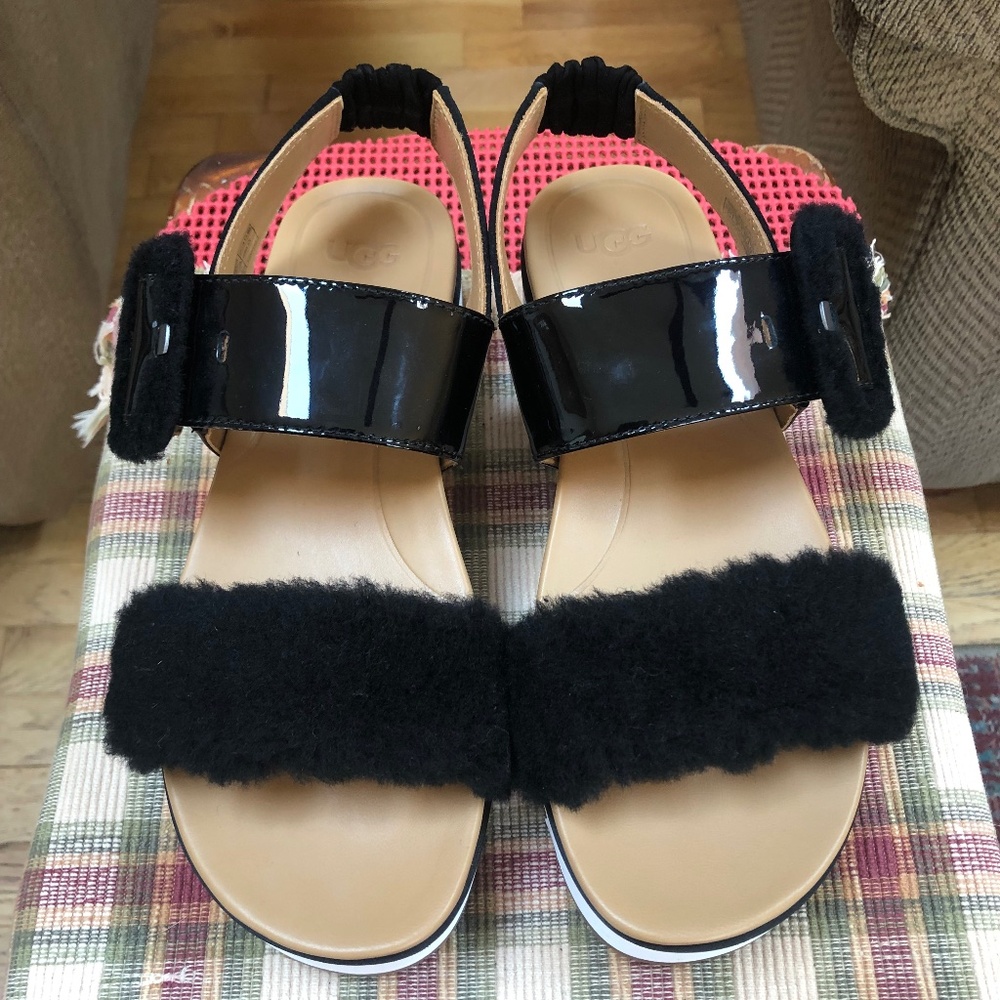 Ugg Fur Lined Sandals Brand New size 7